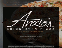 Tablet Screenshot of anziosbrickovenpizza.com